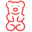 A gummy bear icon